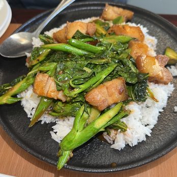 Noodles To Thai For - 12. Kana Moo Grob - Thai Near Me - Sacramento, California Noodles To Thai For - 12. Kana Moo Grob - Thai Near Me - Sacramento, California