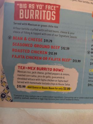 Menu photo 2 Chuy's Plano, TX