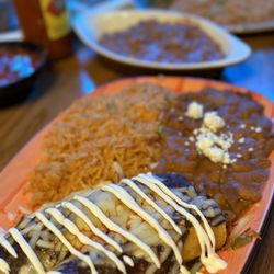 Anejo Cocina Mexicana - For as long as this took to come out I would have thought the cheese would have been melted.  Enchiladas poblanos.