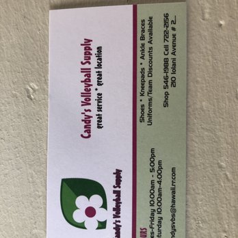 Candy's Volleyball Supply - Hit up this store - Sporting Goods Near Me - Honolulu, Hawaii Candy's Volleyball Supply - Hit up this store - Sporting Goods Near Me - Honolulu, Hawaii