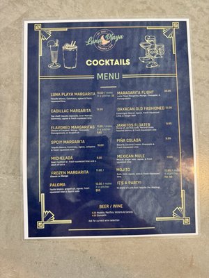 Menu photo 1 Luna Playa Winston-Salem, NC