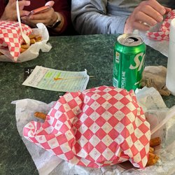 Cupp's Drive Inn - Cheeseburger basket (adds fries and drink).