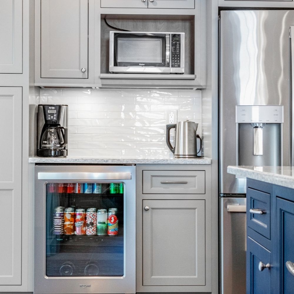 NJ Kitchens and Baths - After - Beverage center - General Contractors Near Me - Verona, New Jersey NJ Kitchens and Baths - After - Beverage center - General Contractors Near Me - Verona, New Jersey