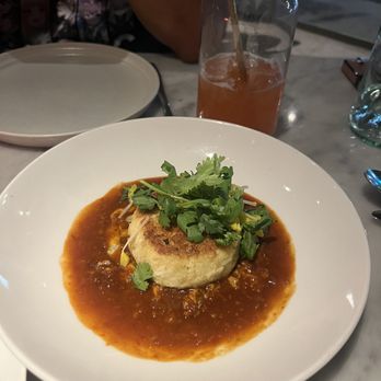 Tar & Roses - Singaporean Chili Crab Cake - New American Near Me - Santa Monica, California Tar & Roses - Singaporean Chili Crab Cake - New American Near Me - Santa Monica, California