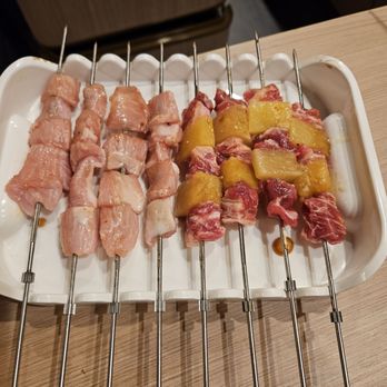 Fengmu - Pork skewers and beef pineapple skewers - Barbeque Near Me - Rowland Heights, California