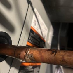 R Buck Heating, Cooling, Plumbing & Electrical - Improper welding With gas that caused leak. And supposedly this is what causes $1500 worth of repairs for the management.