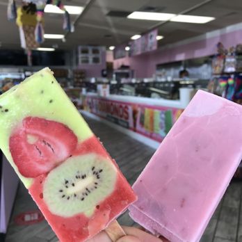 Diamonds Ice Cream - Kiwi-strawberry water popsicle & Strawberry milk popsicle - Ice Cream & Frozen Yogurt Near Me - Columbus, Ohio
