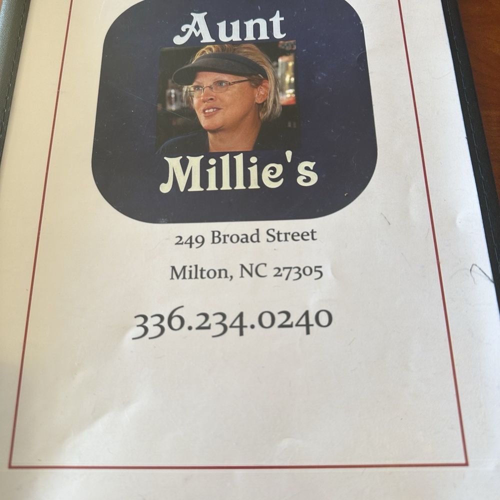 Aunt Millie's - Menu - Ice Cream & Frozen Yogurt Near Me - Milton, North Carolina Aunt Millie's - Menu - Ice Cream & Frozen Yogurt Near Me - Milton, North Carolina