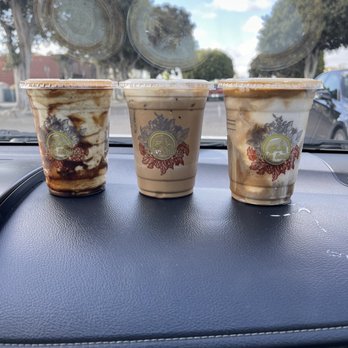 Phin Smith - left to right: javacado, ca phe sua da, coconut - Coffee & Tea Near Me - Garden Grove, California