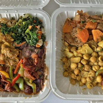 Ital Vital - 2 large meals with a mix of everything (all the stews and curries they have for the day) - Caribbean Near Me - Scarborough, Ontario