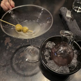 Carbón Cabrón - Mushroom infused, vodka, martini, hand, stuffed olives, very good - Steakhouses Near Me - San Jose del Cabo, BCS Carbón Cabrón - Mushroom infused, vodka, martini, hand, stuffed olives, very good - Steakhouses Near Me - San Jose del Cabo, BCS
