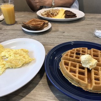 The Roost at Four Seasons - Waffle with scrambled eggs - Diners Near Me - Frostproof, Florida The Roost at Four Seasons - Waffle with scrambled eggs - Diners Near Me - Frostproof, Florida