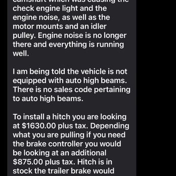 Fred Beans Dodge Chrysler Jeep - This is the text from David Jeep where I bought my car telling me what they diagnosed and fixed. - Car Dealers Near Me - Doylestown, Pennsylvania Fred Beans Dodge Chrysler Jeep - This is the text from David Jeep where I bought my car telling me what they diagnosed and fixed. - Car Dealers Near Me - Doylestown, Pennsylvania