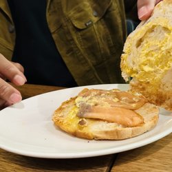 Abbey Road Cafe - Salmon burger