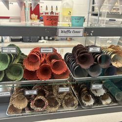 A big variety of cones.