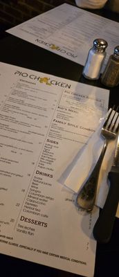 Menu photo 2 Pio Pio Charlotte, NC