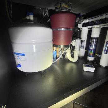 Supreme Water Filtration - Reverse Osmosis (RO) Drinking Water System with an Alkaline filter to drink. THEY EVEN INSTALLED A LEAK ALERT DEVICE - Water Purification Services Near Me - Northridge, California Supreme Water Filtration - Reverse Osmosis (RO) Drinking Water System with an Alkaline filter to drink. THEY EVEN INSTALLED A LEAK ALERT DEVICE - Water Purification Services Near Me - Northridge, California