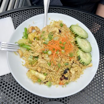 Thai Thani Restaurant - Pineapple Yellow Curry Fried Rice - Thai Near Me - Walnut Creek, California
