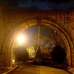 Pershing Field Park - The Arch of the 4th Regiment Armory (12/25/21). #PershingFieldPark #JerseyCity #NewJersey #Park