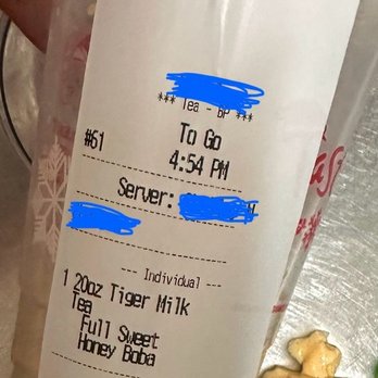 Tastea - Tiger milk tea - Bubble Tea Near Me - Buena Park, California