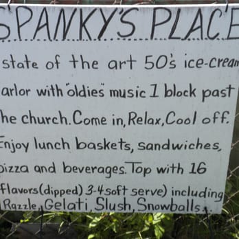Spanky's Place - Ice Cream & Frozen Yogurt Near Me - Tangier, Virginia Spanky's Place - Ice Cream & Frozen Yogurt Near Me - Tangier, Virginia