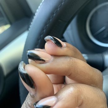 Queen Nails - Terrible Acrylic Nail Fill In - empty spaces on the sides - Nail Salons Near Me - Hayward, California Queen Nails - Terrible Acrylic Nail Fill In - empty spaces on the sides - Nail Salons Near Me - Hayward, California