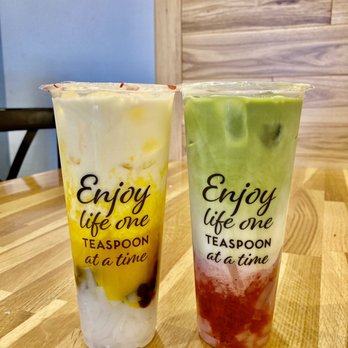 Teaspoon Hostetter - Silky Mango and Strawberry Matcha Royale - Bubble Tea Near Me - San Jose, California Teaspoon Hostetter - Silky Mango and Strawberry Matcha Royale - Bubble Tea Near Me - San Jose, California