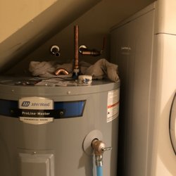 Service Tech Plumbing - Prepping some copper fittings to solder up a new 60 gallon hot water tank!