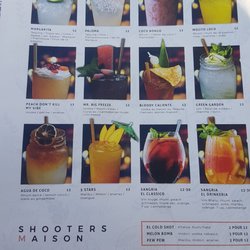 Drinkeria - Coktails menu