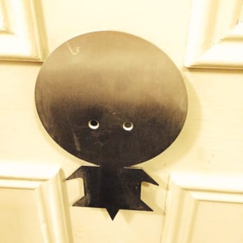 Moonfish Cafe - This is the symbol for the ladies' toilet... I had to ask! - Seafood Near Me - Aberdeen, ABE