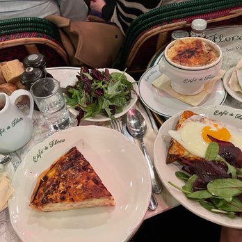 Café de Flore - Hot chocolate, quiche Lorraine, French onion soup, Jockey - Cafes Near Me - Paris, 75 Café de Flore - Hot chocolate, quiche Lorraine, French onion soup, Jockey - Cafes Near Me - Paris, 75