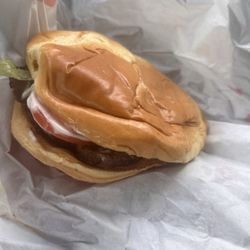 Checkers - All American Cheeseburger (no cheese as requested)
