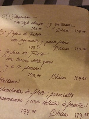 Menu photo 1 Los Mostos Monterrey, NLE Menu photo 1 Los Mostos Monterrey, NLE