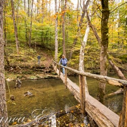 Walls of Jericho - Foot bridge crossing over Hurricane Creek.