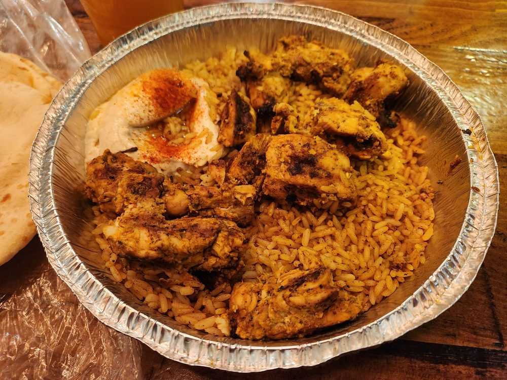 Food from Mamoun's Falafel