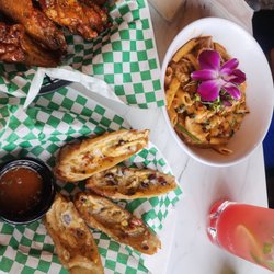 ZaZa Lounge - BLAZIN WINGS SOUTHERN EGGROLLS CHICKEN PASTA