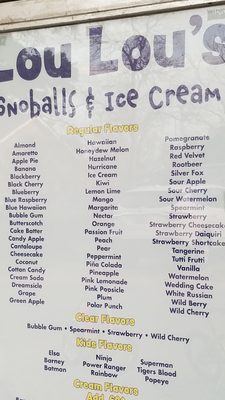 Lou Lou's Snoballs by null
