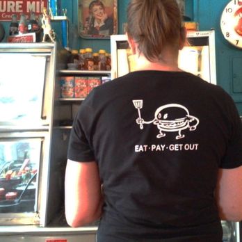 Fred's Diner - Don't be intimidated by the wait staffs t shirts. You can hang out a bit. - Diners Near Me - Akron, Ohio Fred's Diner - Don't be intimidated by the wait staffs t shirts. You can hang out a bit. - Diners Near Me - Akron, Ohio