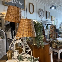 The Shop Iowa City - Love the basket lights