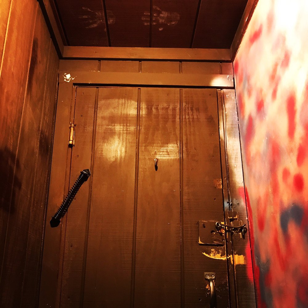 Brass Rail - The creepy bathroom - New American Near Me - Portland, Maine