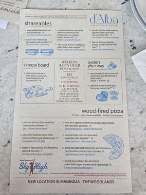 Menu photo 7 d’Alba Houston, TX