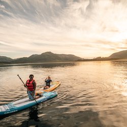 Take Off Adventure Rentals - Kids Stand Up Paddle Boarding in Lake Cowichan on Vancouver Island