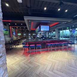Bar area. Most of the patrons sit outside of course.