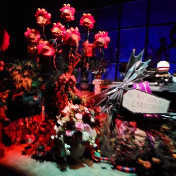 Haunted Mansion - The Conservatory - "Let Me Out!" screams the occupant in the coffin! - Haunted Houses Near Me - Anaheim, California