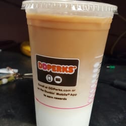 My iced macciato  made dark....that's not espresso on top