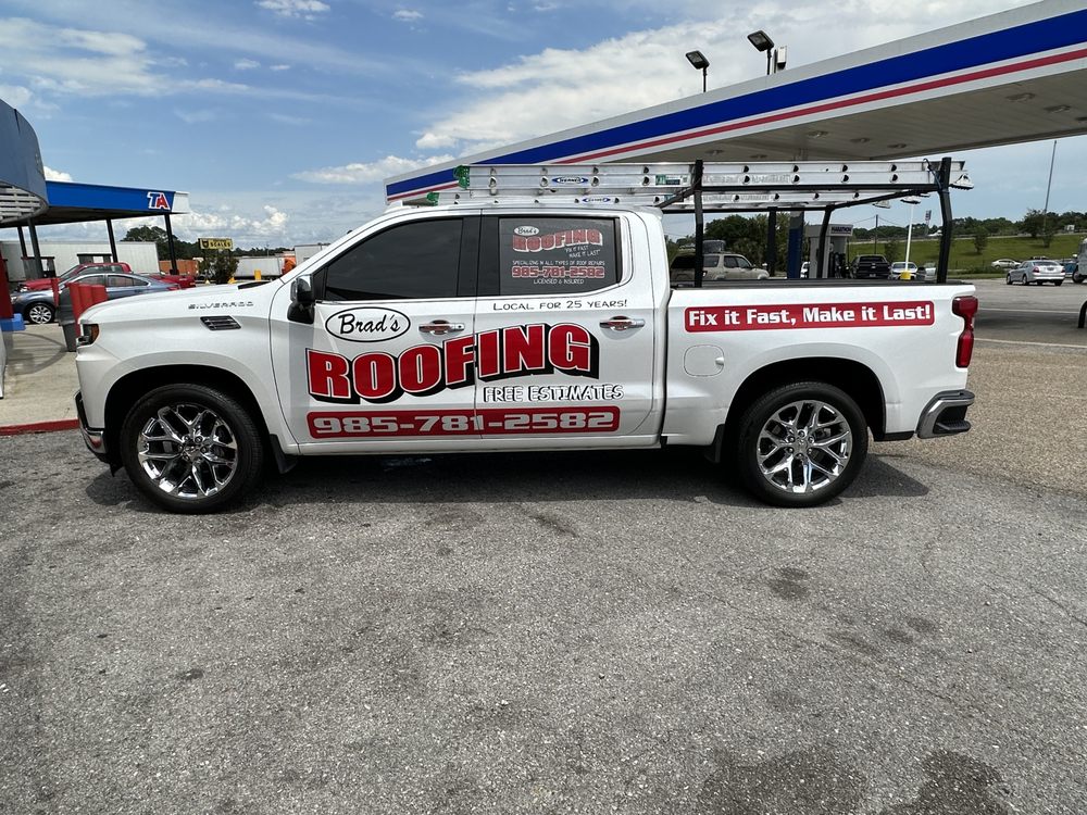 Slide of Brads Roofing