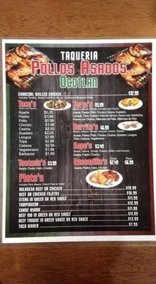 Menu photo 2 Pollos Asados Ocotlan Chicago, IL