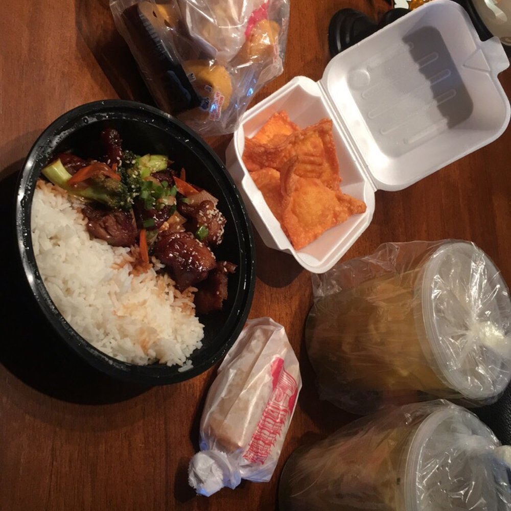 Rice Box Express - Teryaki chicken & rice, Krab Rangoon, wonton soup(s), and spring rolls - Chinese Near Me - Sarasota, Florida