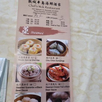Chefs Wok - Dim Sum Near Me - Alameda, California