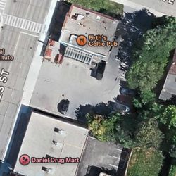 Firth's Celtic Pub - Location showing parking.